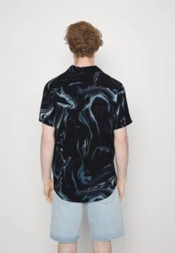 Pier One Marble Resort Unisex - Skjorte - Black -Pier One 0420f424c95e4678b3f6a5d999b41298