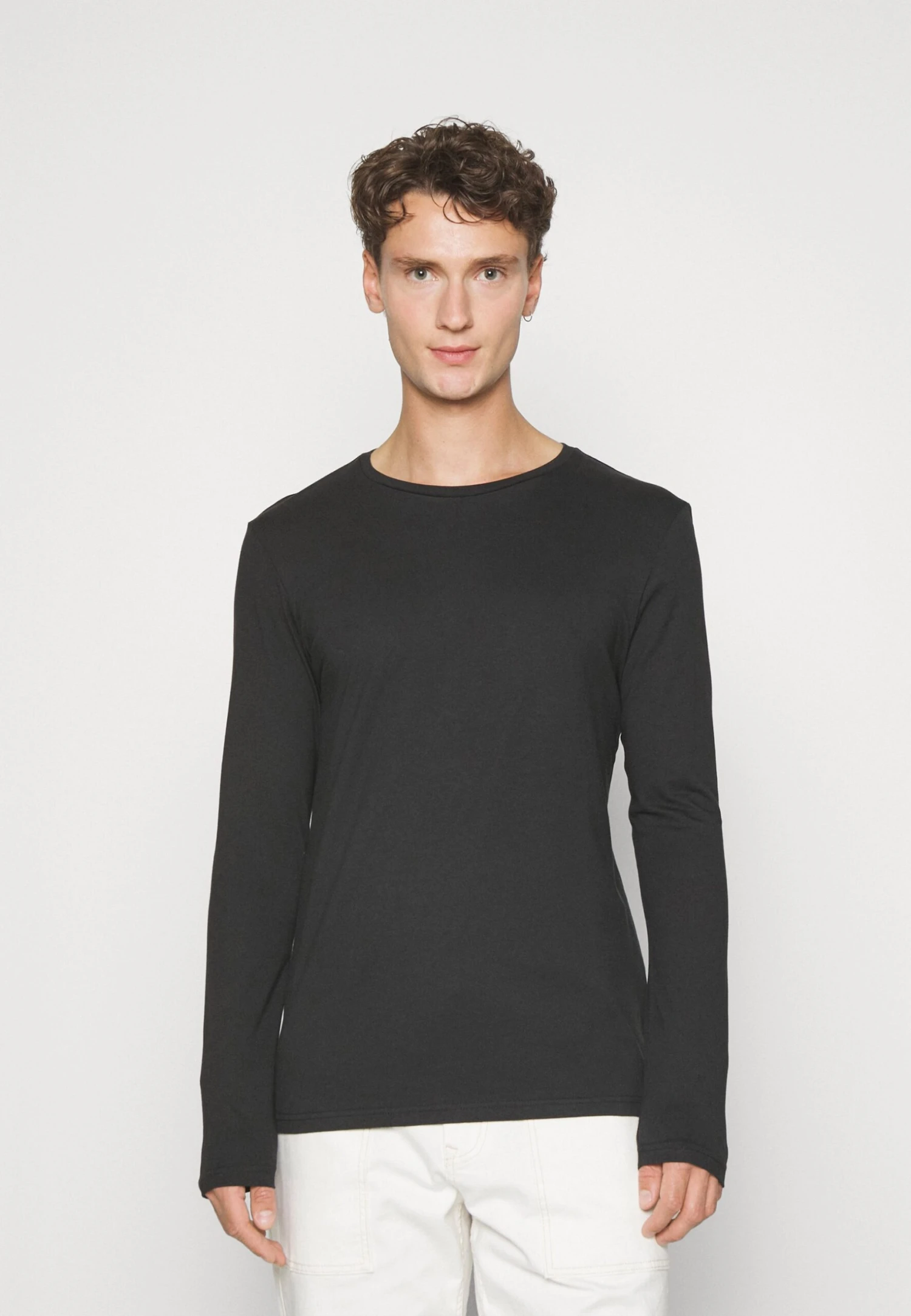 Pier One 2 Pack - Topper Langermet - Black/Khaki 4 Pier One 2 Pack - Topper Langermet - Black/Khaki - Bilde 2