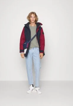 Pier One 5 Pack - Topper Langermet - Black/Dark Blue/Stone