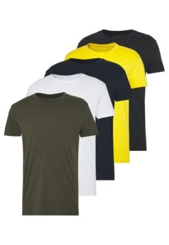 Pier One 5 Pack - T-Shirts - Olive/ White/ Navy /Yellow /Black -Pier One 1b9164789150411d82264f1147f53451