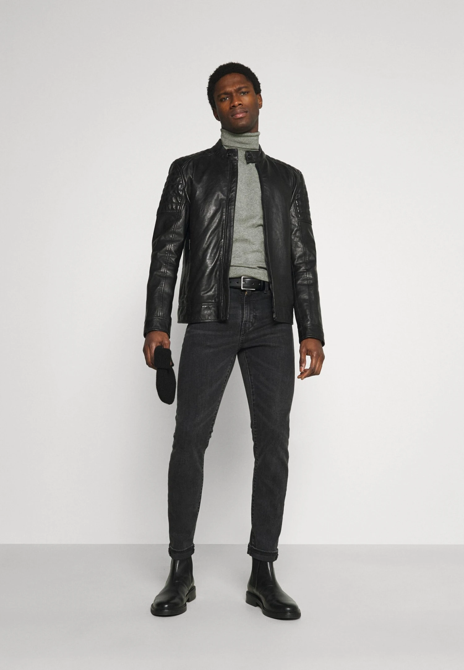 Pier One 2 Pack - Basic Turtleneck - Strikkegenser - Black/Mottled Light Grey 3 Pier One 2 Pack - Basic Turtleneck - Strikkegenser - Black/Mottled Light Grey