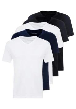 Pier One 5 Pack - T-Shirts - White/Blue/Black 12 Pier One 5 Pack - T-Shirts - White/Blue/Black -Pier One 2819a515ceaa41a7b996144dea7390c3