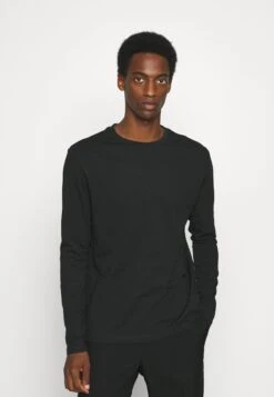 Pier One Topper Langermet - Black/Dark Grey/Olive -Pier One 2f9f6b55af2d4174a4c10ae424b84bbe