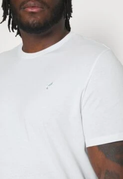 Pier One 5 Pack - T-Shirts - White/Mottled Dark Grey/Bordeaux -Pier One 3751437af64b4710b8c1b421155b8f3d