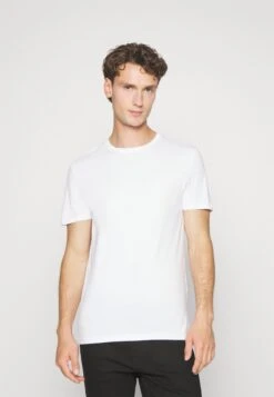 Pier One 5 Pack - T-Shirts - Dark Grey/White/Light Brown -Pier One 414edcf91aba4fe68a41c8eee8e0f9ac