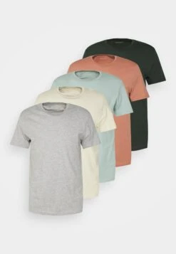 Pier One 5 Pack - T-Shirts - Stone/Blue/Mottled Light Grey - 11 Pier One 5 Pack - T-Shirts - Stone/Blue/Mottled Light Grey - -Pier One 42cda703336d4dcb8711b4fa15410f2e