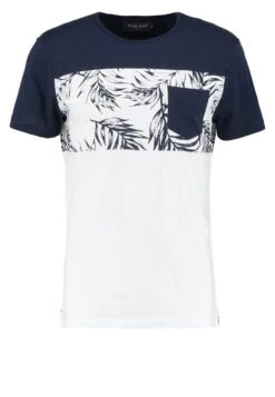 Pier One T-Shirts Med Print - Navy/White -Pier One 47b4ab3d2c9640d7935fd8f2a2962d5a