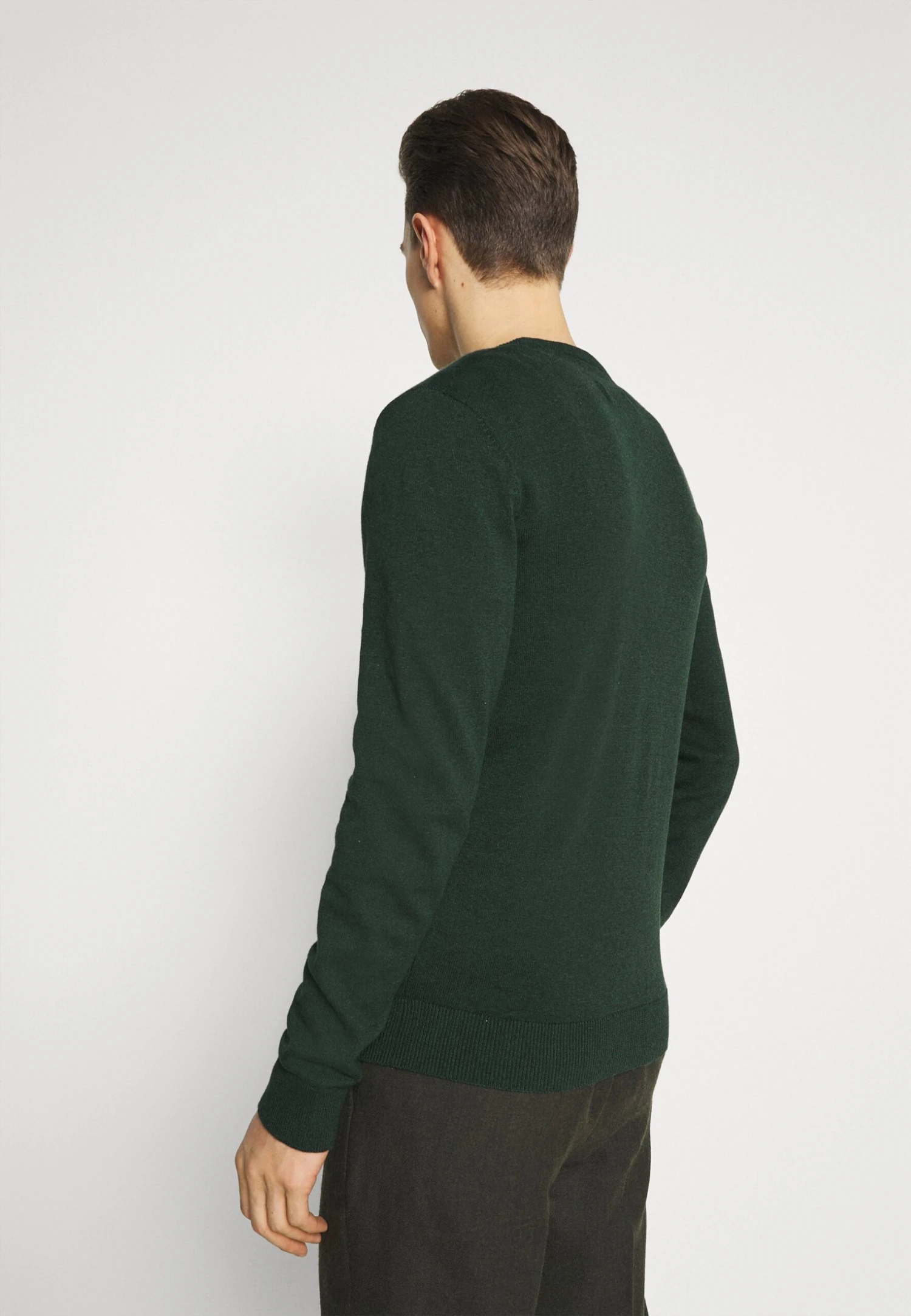 Pier One Basic Crewneck - Strikkegenser - Mottled Dark Green 5 Pier One Basic Crewneck - Strikkegenser - Mottled Dark Green - Bilde 3