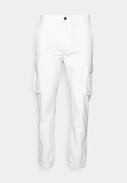 Pier One Cuffed Skinny Trouser- Cargobukse - White 10 Pier One Cuffed Skinny Trouser- Cargobukse - White -Pier One 4e3aede249bc4129bbf969f1fa9be9f5