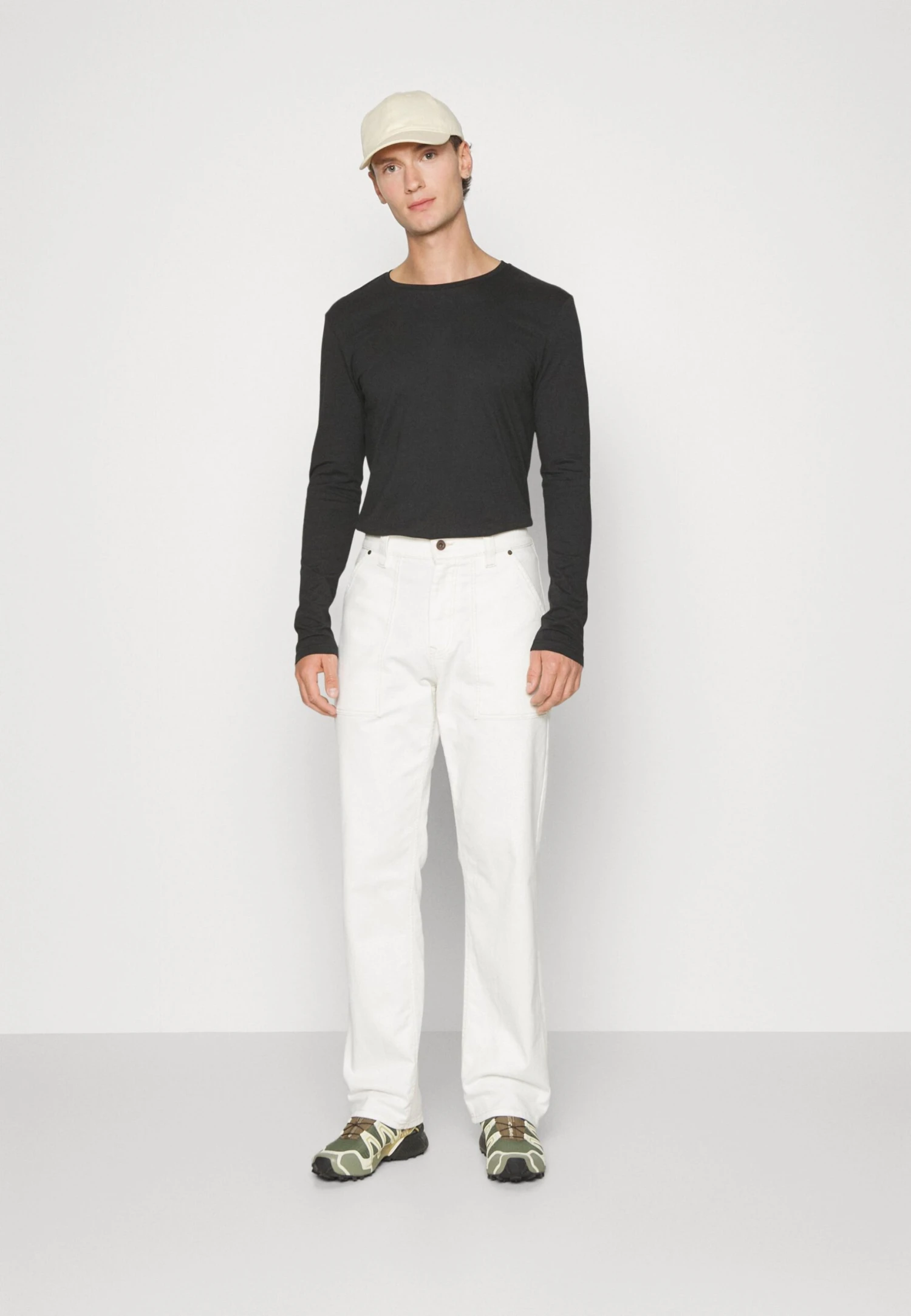 Pier One 2 Pack - Topper Langermet - Black/Khaki 3 Pier One 2 Pack - Topper Langermet - Black/Khaki