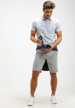 Pier One Poloskjorter - Light Blue Melange -Pier One 5383855db8554a0ca44c149865337c13