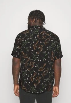 Pier One Asian Print Resort - Skjorte -Black -Pier One 5a6accf28057487eb93c99474306228a