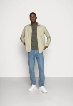 Pier One 3 Pack - T-Shirts - Black/Grey/Green