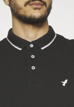 Pier One 2 Pack - Poloskjorter - Black/Dark Blue -Pier One 787d246531e84cb8bbe5acb136f3434b