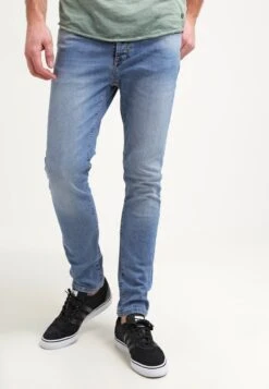 Pier One Jeans Slim Fit - Light Blue Denim