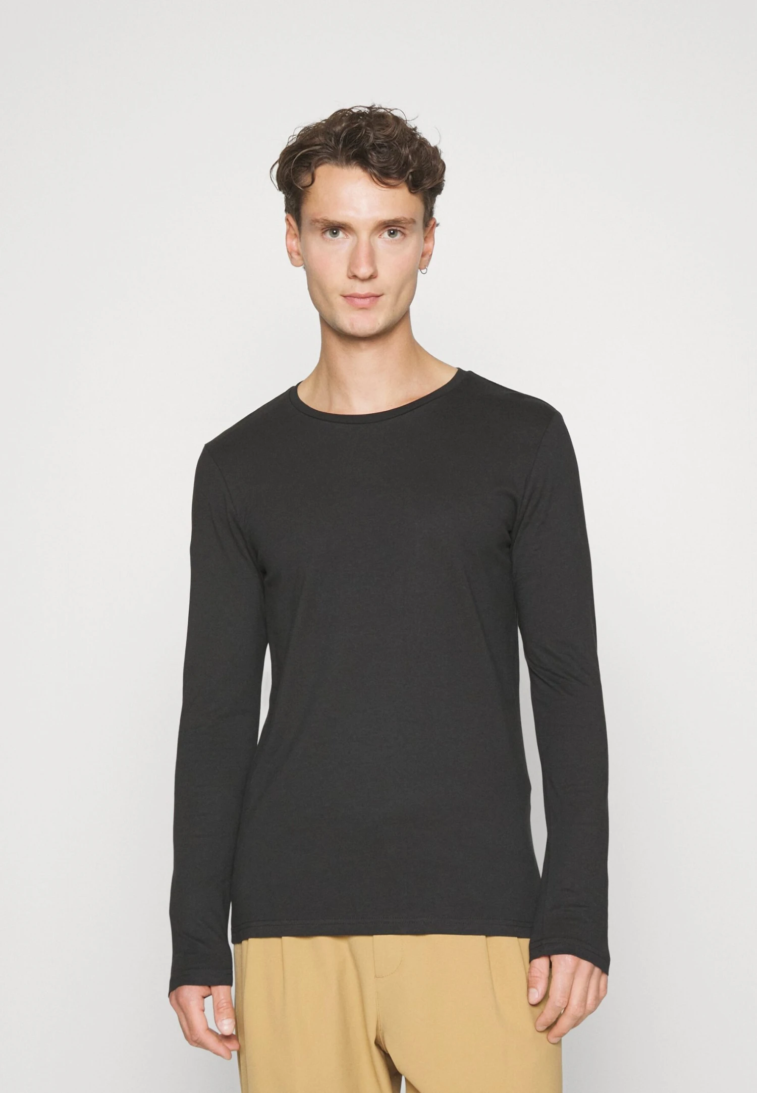 Pier One 2 Pack - Topper Langermet - Black/Mottled Dark Grey 6 Pier One 2 Pack - Topper Langermet - Black/Mottled Dark Grey - Bilde 4