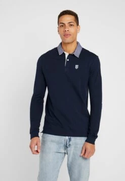 Pier One Collar Rugby - Poloskjorter - Dark Blue