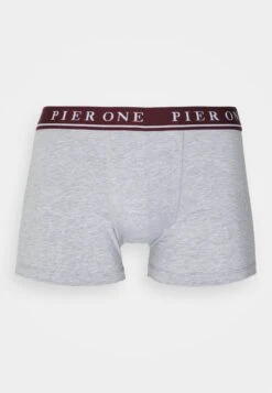 Pier One 5 Pack - Underbukse - Bordeaux/Mottled Grey -Pier One 8798162d0ce745f0998190a914ff7dd6