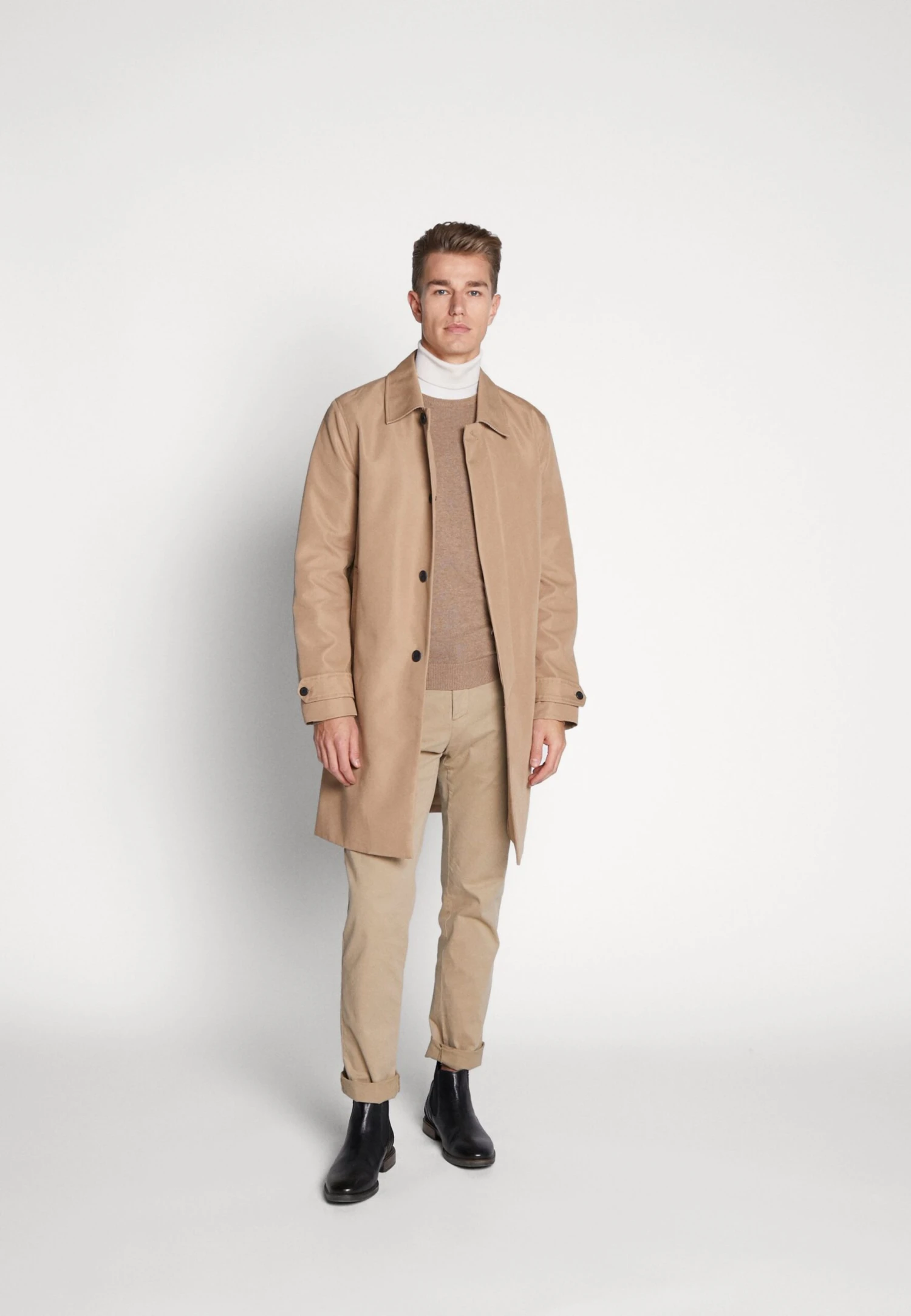 Pier One Basic Crewneck - Strikkegenser - Mottled Beige 4 Pier One Basic Crewneck - Strikkegenser - Mottled Beige - Bilde 2