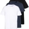Pier One 3 Pack - T-Shirts - Black/White/Blue -Pier One 9a7be9f8e1a446199ff4f3bca527601a