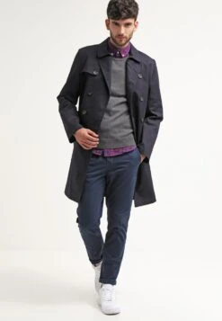 Pier One Basic Crewneck - Strikkegenser - Dark Grey Melange -Pier One 9cffb8869cfd43fdbd5839508a89d705