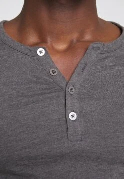 Pier One Topper Langermet - Dark Grey Melange -Pier One 9fa0bd08b6f44f73b85559e4ea2fd5b9