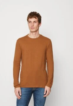 Pier One Topper Langermet - Mottled Dark Blue/Light Brown/Off-White -Pier One a7d12d7c928b405dbaf7475591c160be