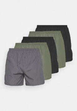 Pier One 5 Pack - Boxershorts - Black/Khaki/Dark Grey 12 Pier One 5 Pack - Boxershorts - Black/Khaki/Dark Grey -Pier One aabf1b6cd2d84a338064454393e5f372