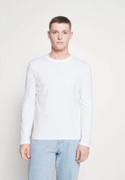 Pier One 5 Pack - Topper Langermet - White/Dark Blu/Grey -Pier One aad286ee902a43619808ca737715909e