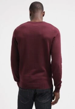 Pier One Basic Crewneck - Strikkegenser - Bordeaux -Pier One aaf245cbddbb47c589ef82b506fadeca