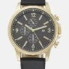 Pier One Unisex - Kronografklokke - Black/Gold-Coloured -Pier One acfdb02619d04ae39153a602c03f6f6e