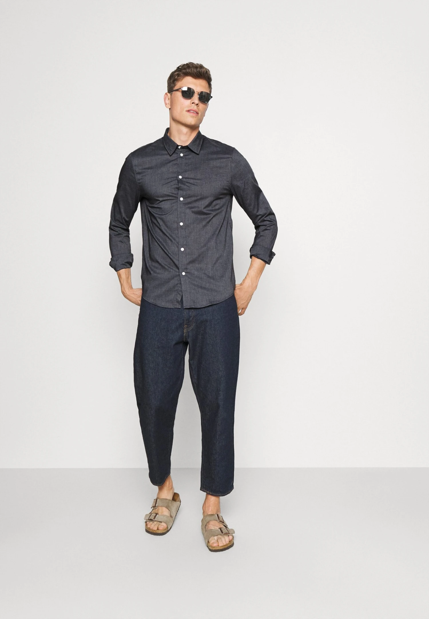 Pier One Skjorte -Blue Grey 4 Pier One Skjorte -Blue Grey - Bilde 2