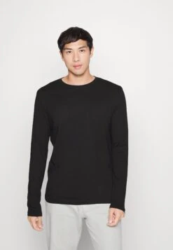 Pier One 5 Pack - Topper Langermet - Light Grey/White/Black -Pier One b0a1cdb8bff64936aa51fba3404c414c