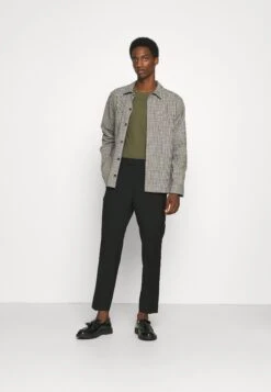 Pier One Topper Langermet - Black/Dark Grey/Olive