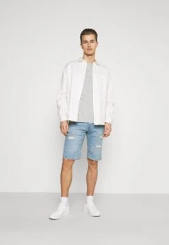 Pier One 3 Pack - T-Shirts - Black/Grey/Bordeaux