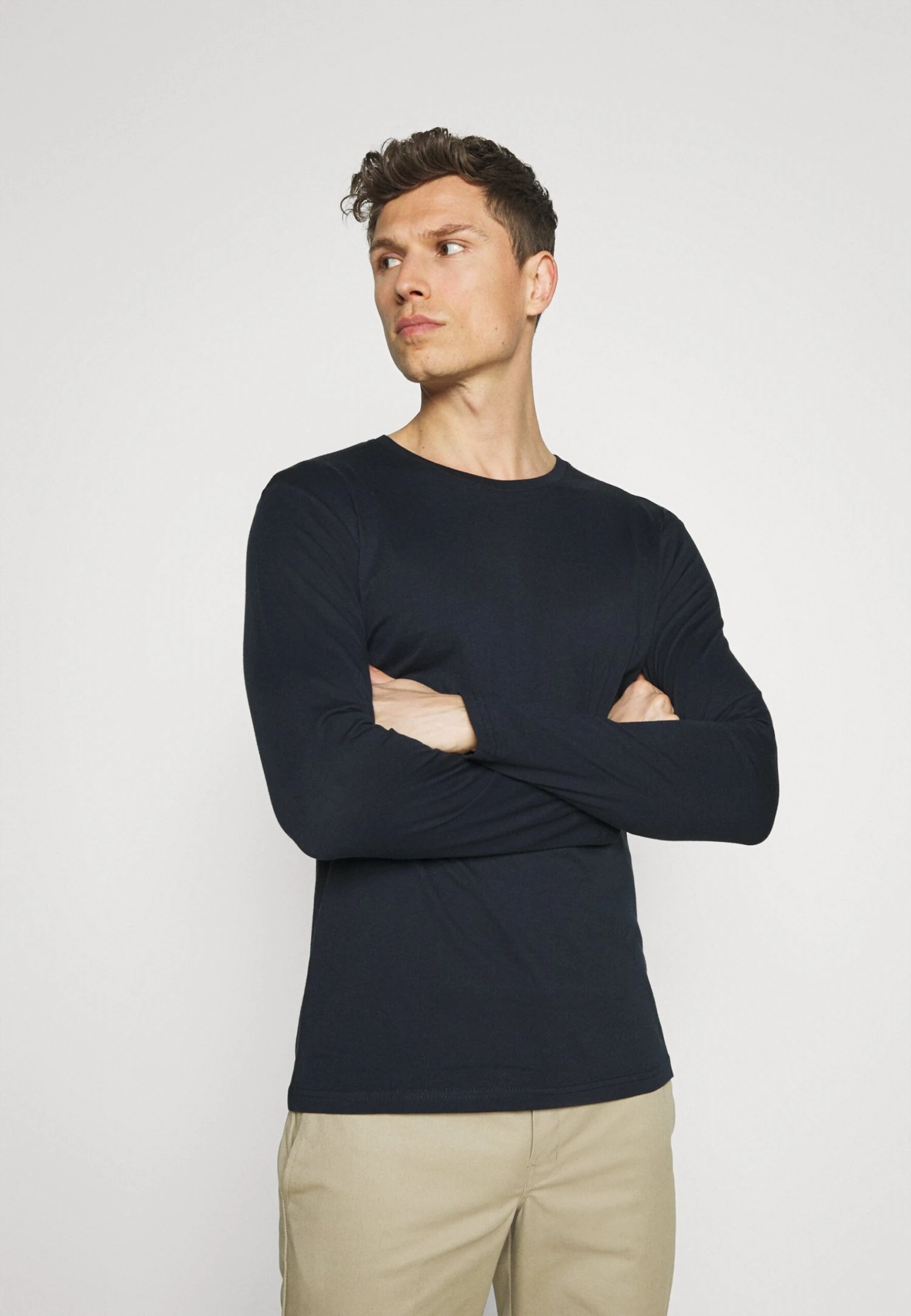 Pier One 2 Pack - Topper Langermet - Dark Blue/Mottled Grey 6 Pier One 2 Pack - Topper Langermet - Dark Blue/Mottled Grey - Bilde 4