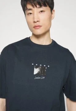 Pier One Sense Tee- T-Shirts Med Print - Dark Blue -Pier One b603fa303cad41eca4bdbcf3153eb53e