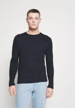 Pier One 5 Pack - Topper Langermet - White/Dark Blu/Grey -Pier One b6bd0ebd2c8b455da43c6a1b757461c3