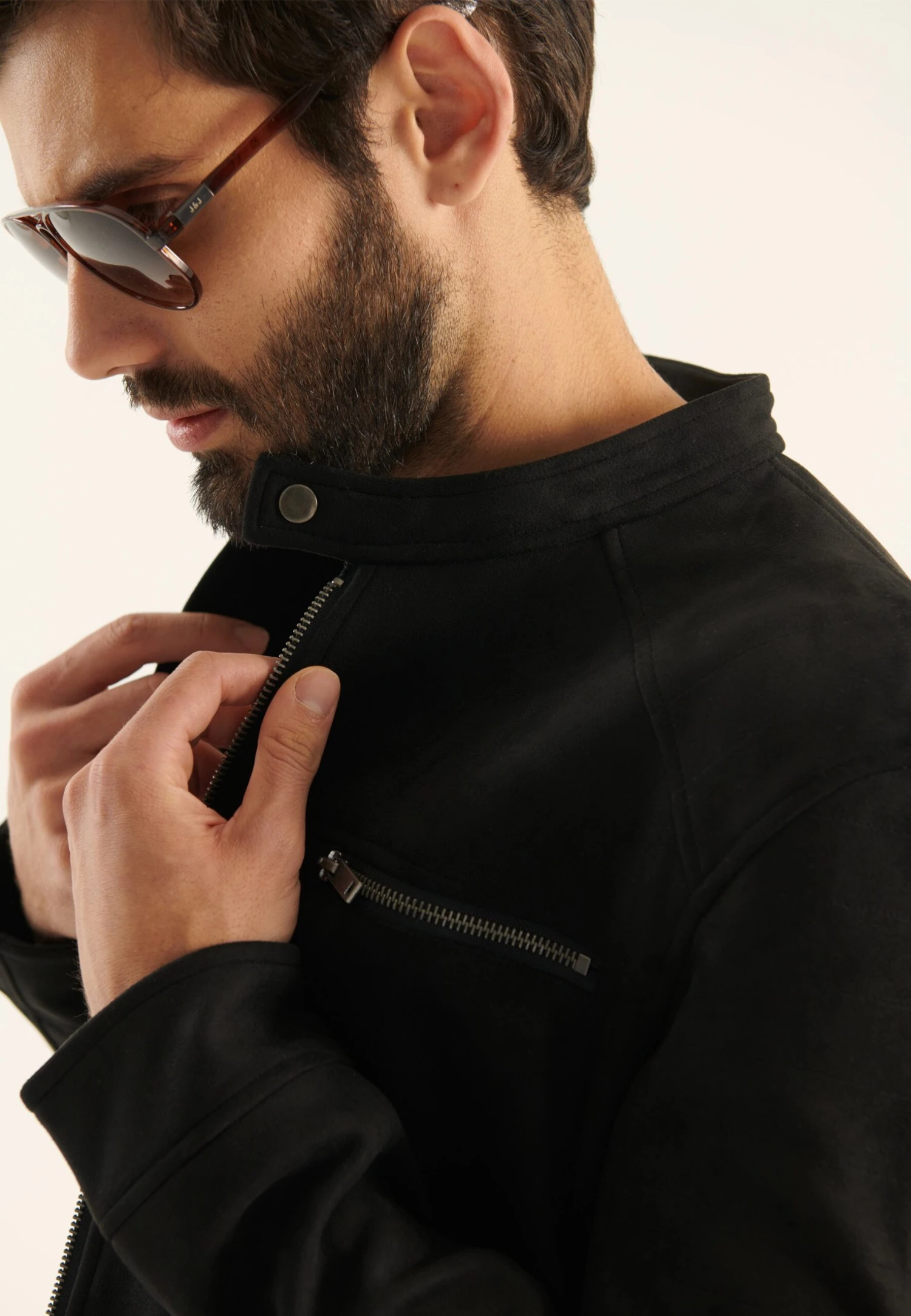 Pier One Imitert Skinnjakke - Black 7 Pier One Imitert Skinnjakke - Black - Bilde 5