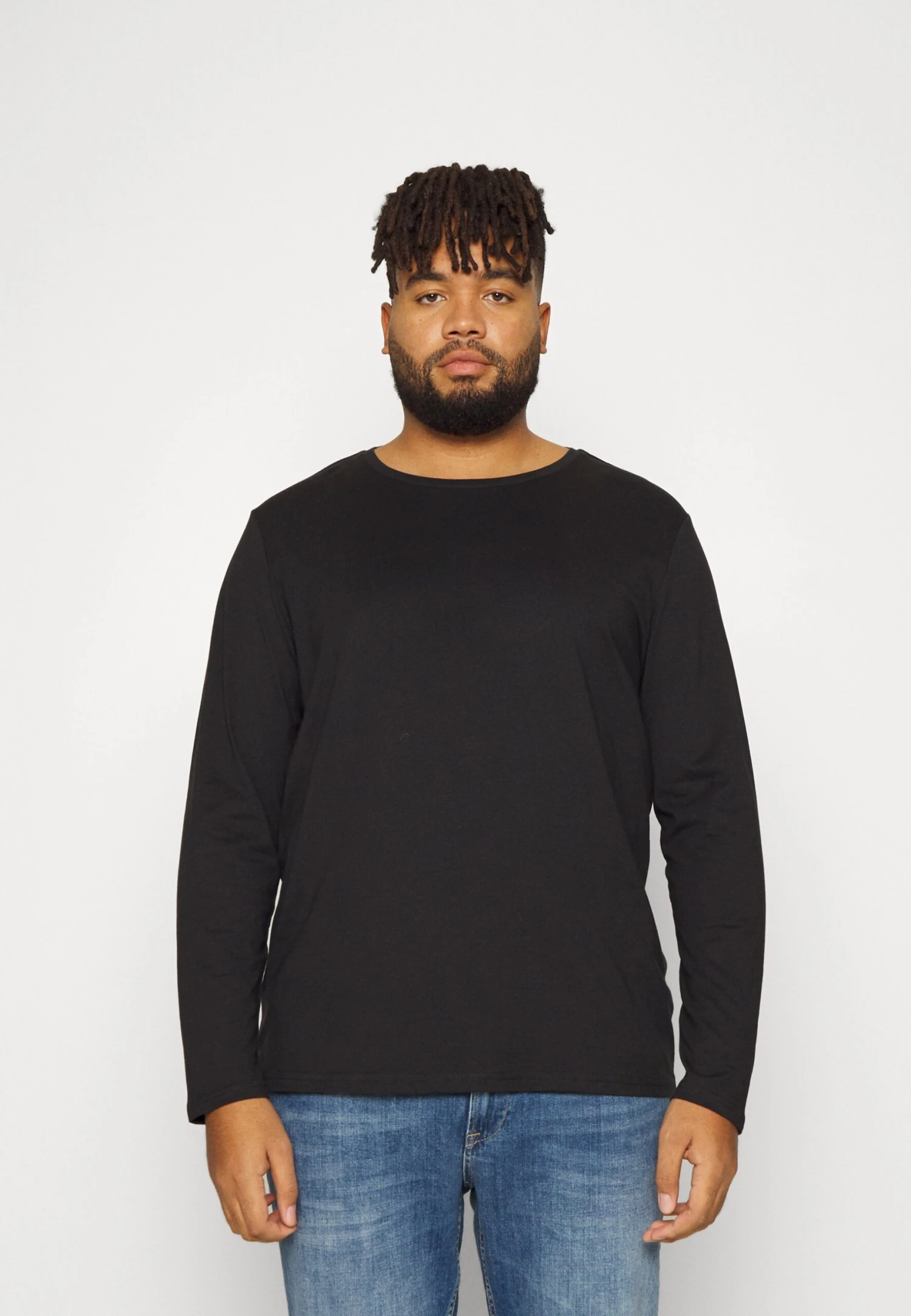 Pier One 2 Pack - Topper Langermet - Blue/Black 4 Pier One 2 Pack - Topper Langermet - Blue/Black - Bilde 2