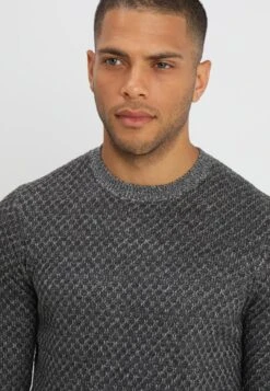 Pier One Strikkegenser - Mottled Grey -Pier One c62b864bdc9b459b9f83cadf35795899