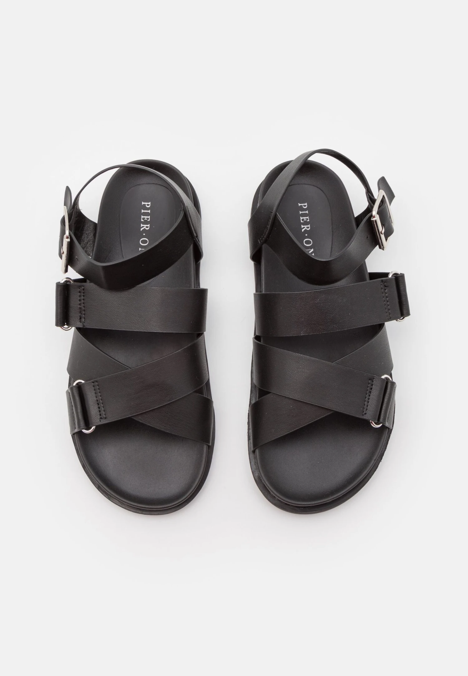 Pier One Unisex - Sandaler - Black 6 Pier One Unisex - Sandaler - Black - Bilde 4