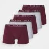 Pier One 5 Pack - Underbukse - Bordeaux/Mottled Grey