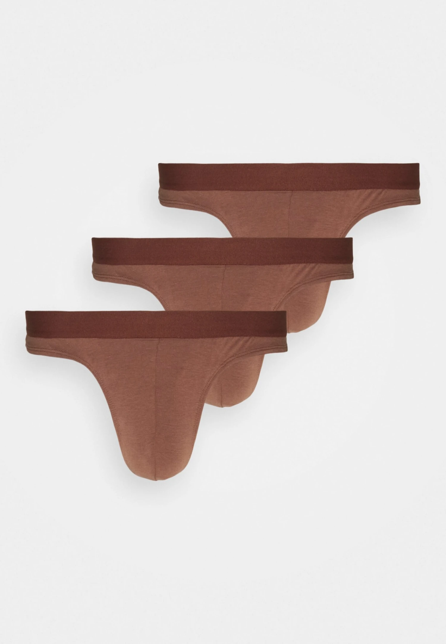 Pier One 3 Pack - Underbukse - Brown 3 Pier One 3 Pack - Underbukse - Brown
