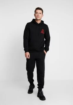 Pier One 2 Pack - Joggebukse - Black/Mottled Light Gre