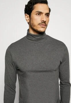 Pier One Topper Langermet - Dark Gray -Pier One e42af118bc964ff58253df3c3e082585