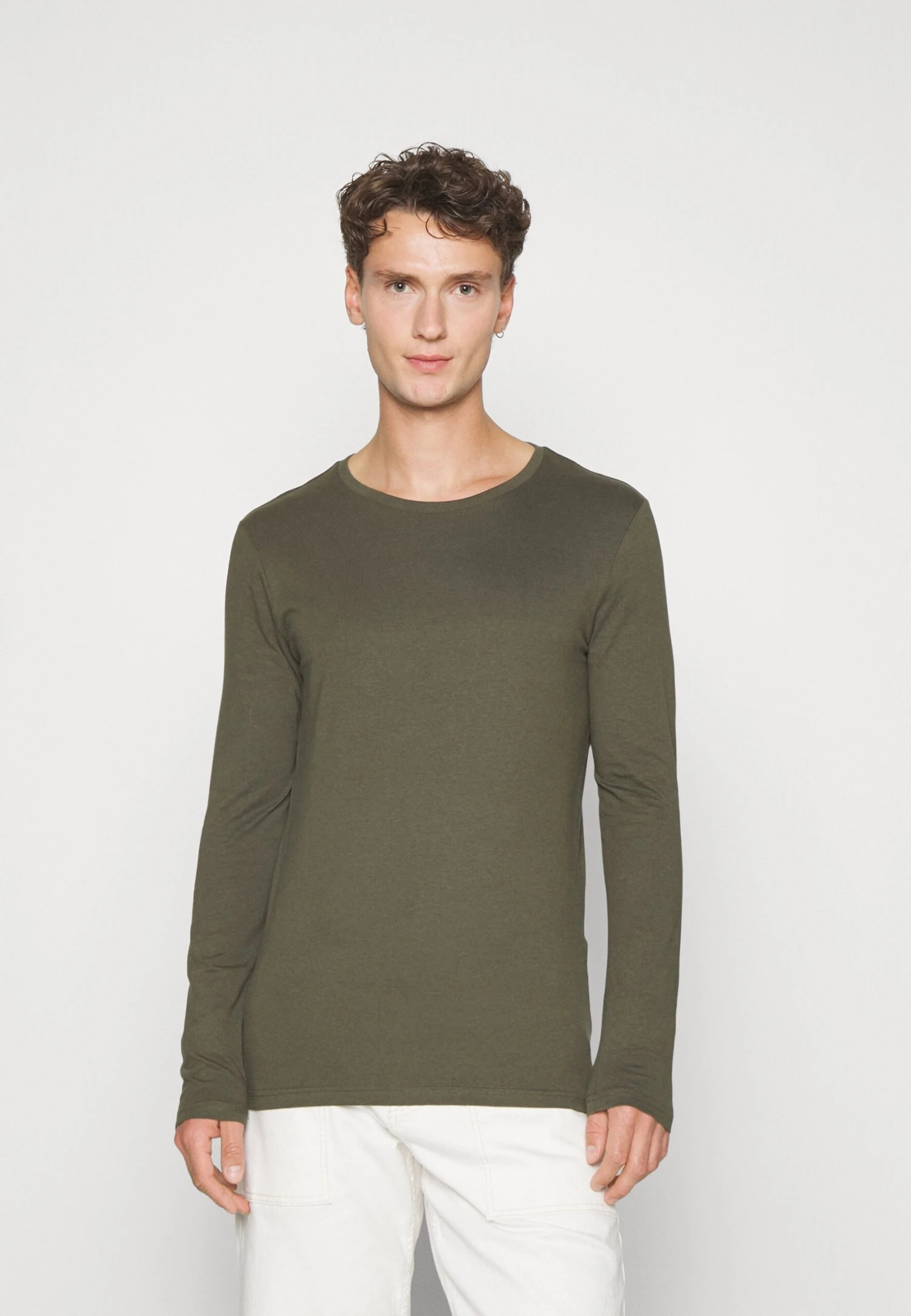 Pier One 2 Pack - Topper Langermet - Black/Khaki 6 Pier One 2 Pack - Topper Langermet - Black/Khaki - Bilde 4