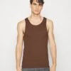 Pier One 3Pck Skin Tone Rib Vest- Undertrøye - Brown -Pier One f831edf05e5a4b6e8d217ba9609b95d2