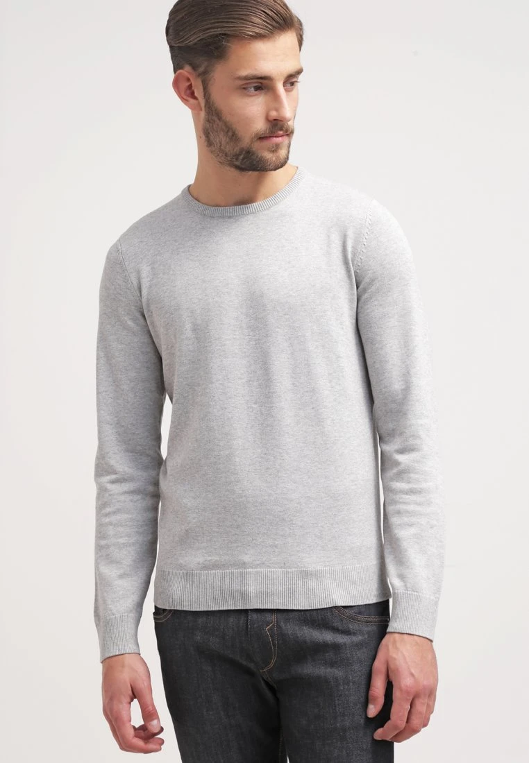 Pier One Basic Crewneck - Strikkegenser - Light Grey 3 Pier One Basic Crewneck - Strikkegenser - Light Grey