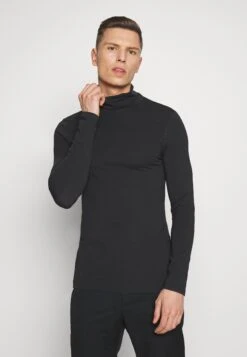 Pier One 2 Pack - Topper Langermet - White/Black -Pier One f96a38dd458040bb8ba797214d8d74e6